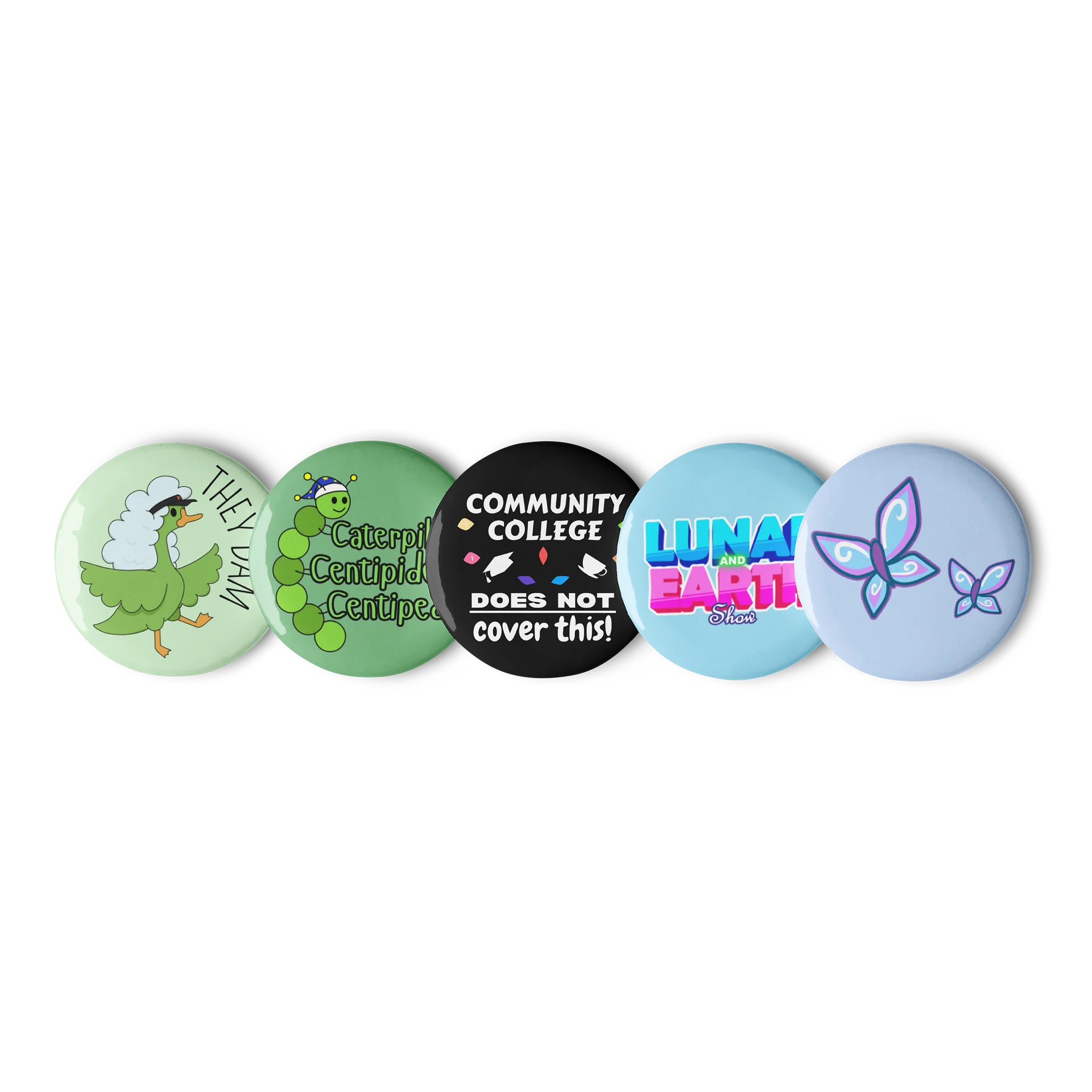 Catchphrase Button Pin Set product image (1)