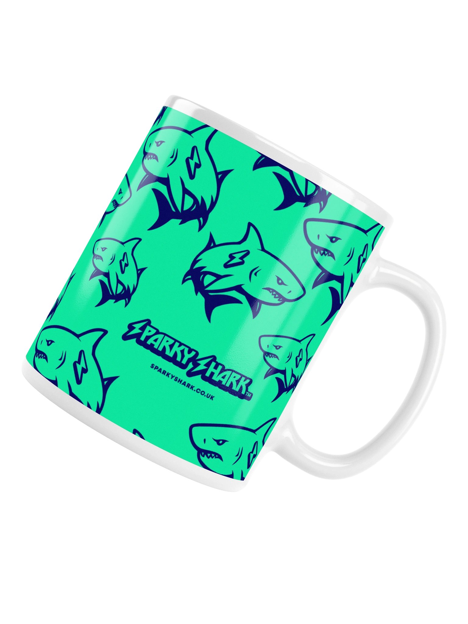 Giant Shark Pattern Mug Green product image (6)