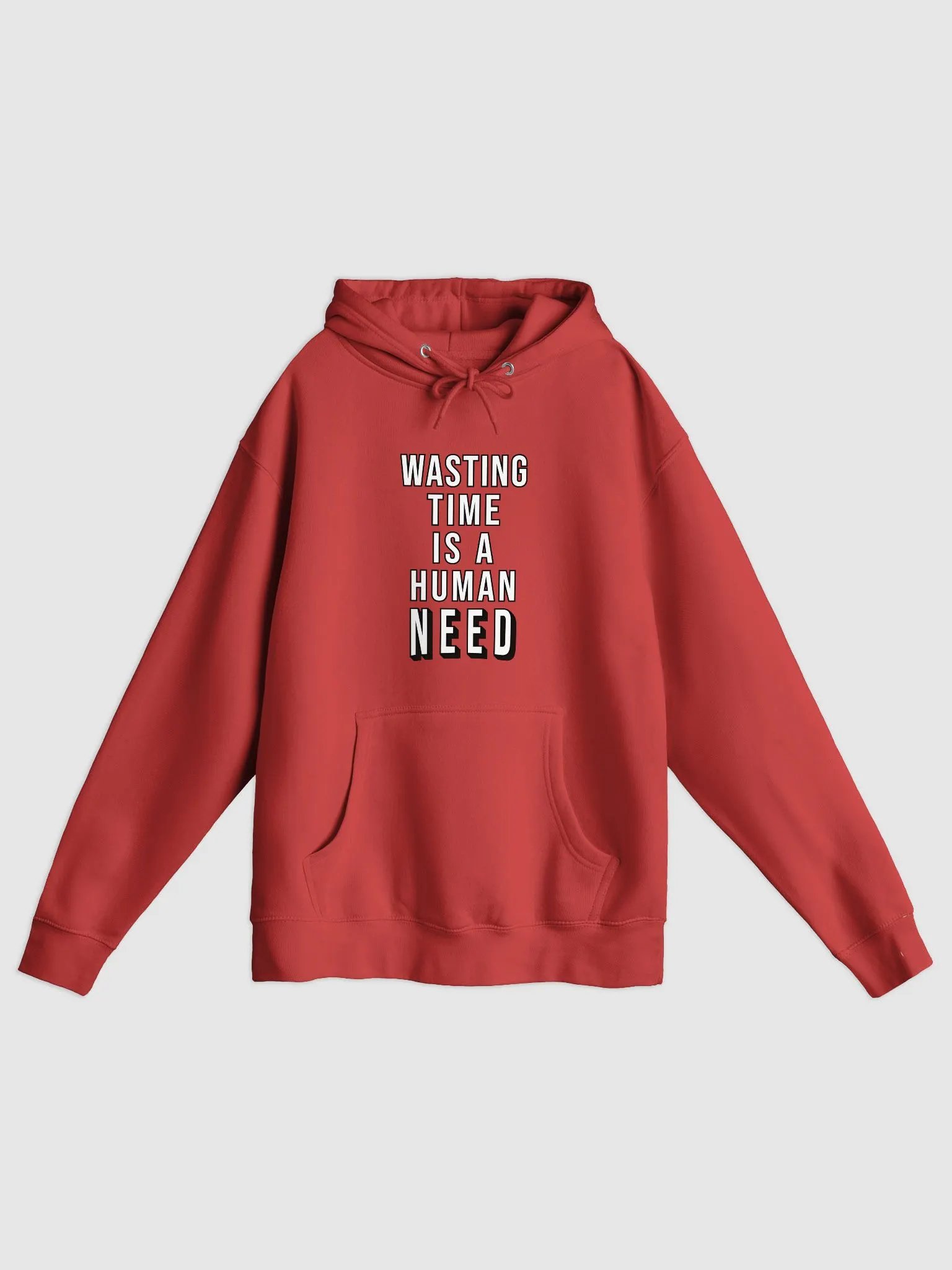 Wasting Time Hoodie (Red) DTFX product image (1)