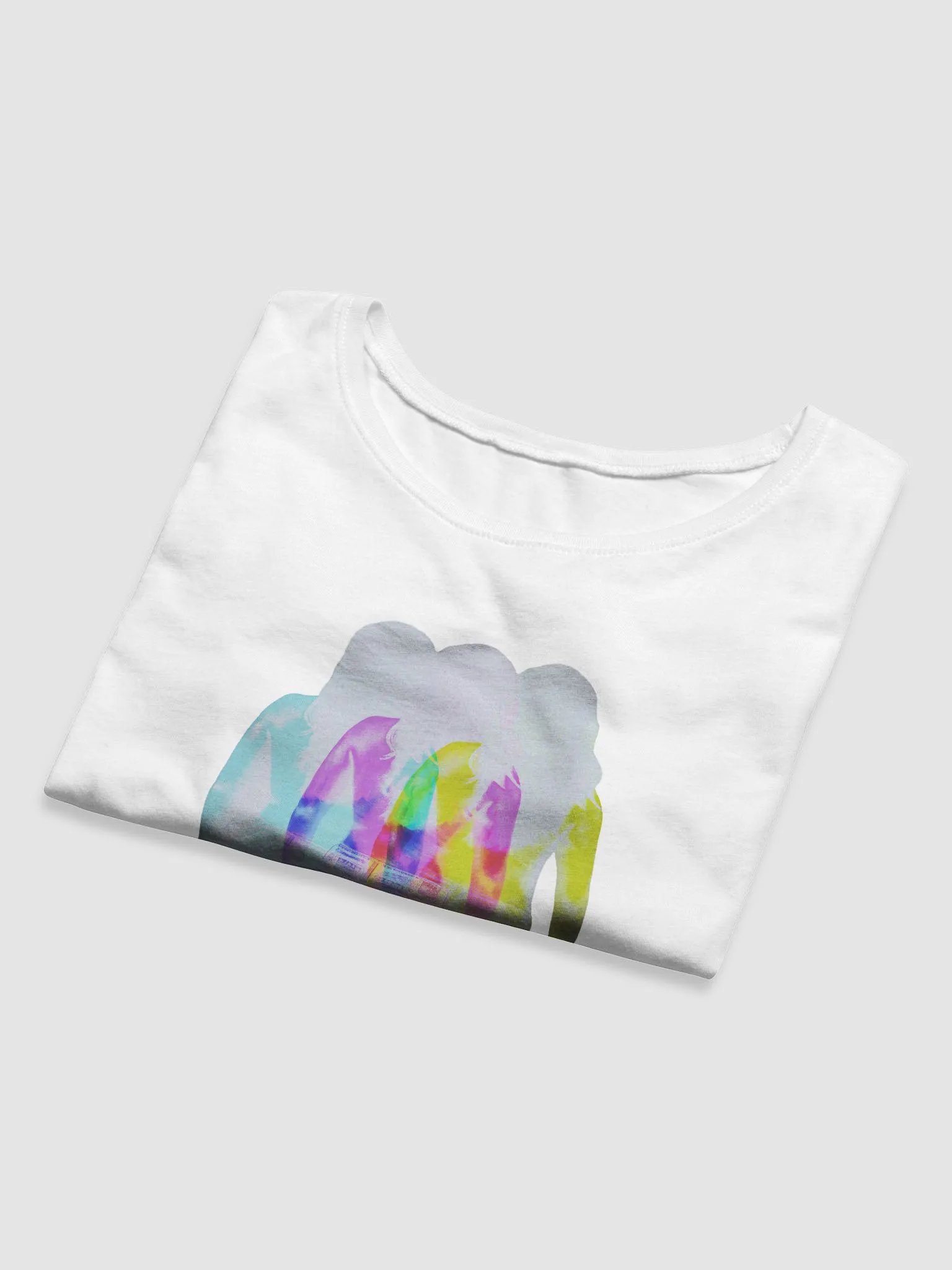 Tri-Figure Holographic Crop Tee product image (8)