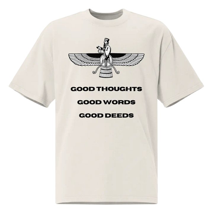 Faravahar Persian Design Shirt Good Thoughts Good Words Good Deeds product image (1)