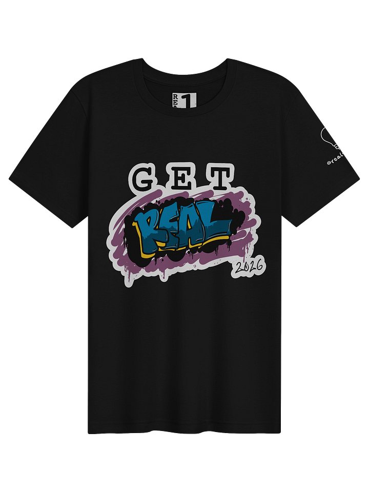 Get REAL Front T-shirt product image (1)