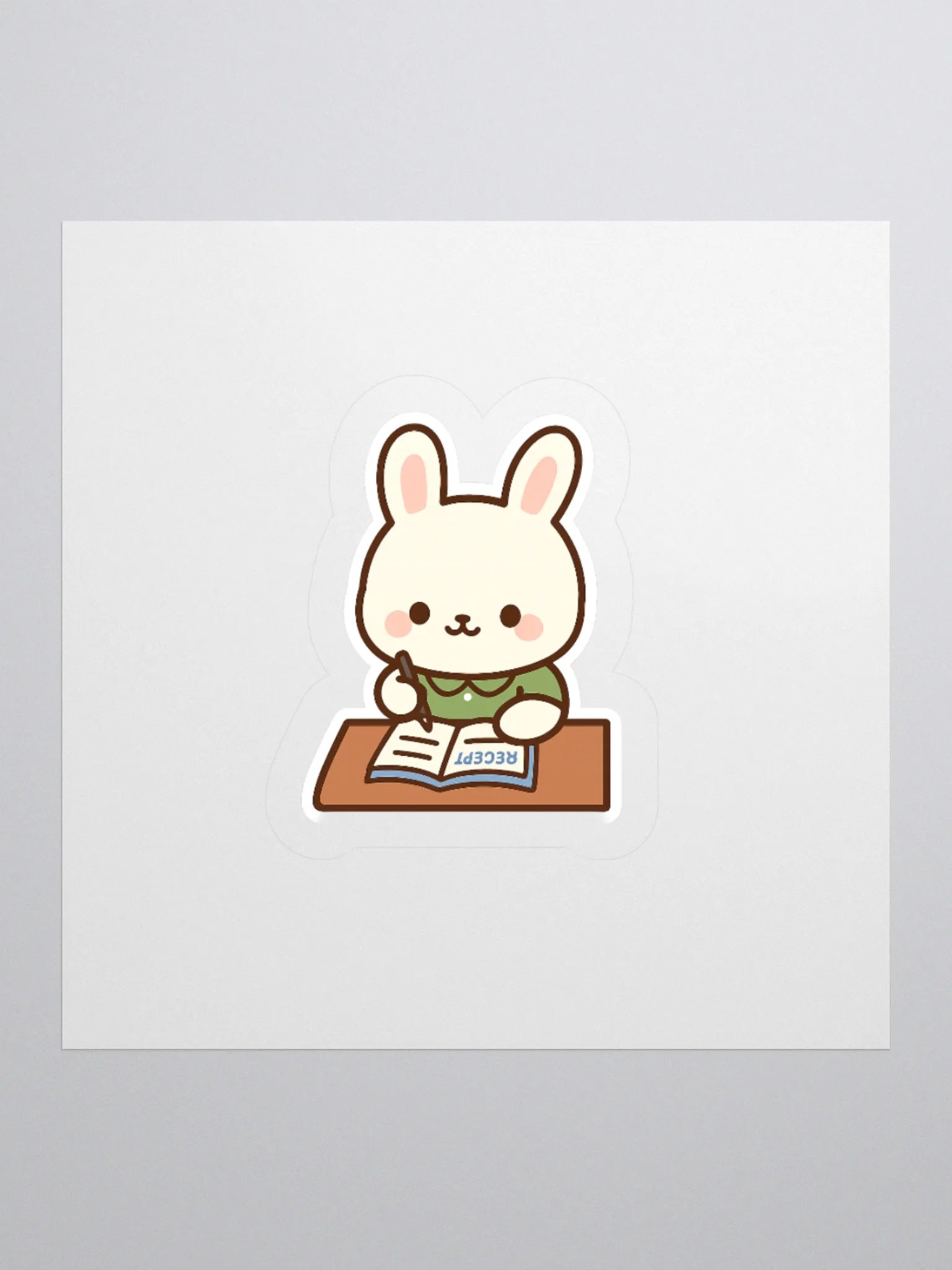 Bunny Recipe book Sticker product image (2)