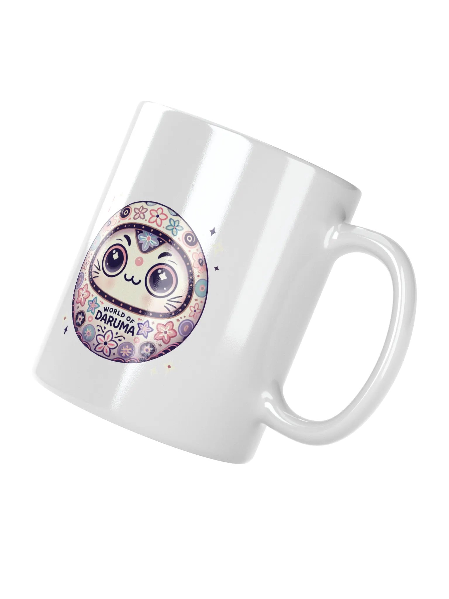 だるまの世界 ホワイトグロッシーマグカップ product image (3)