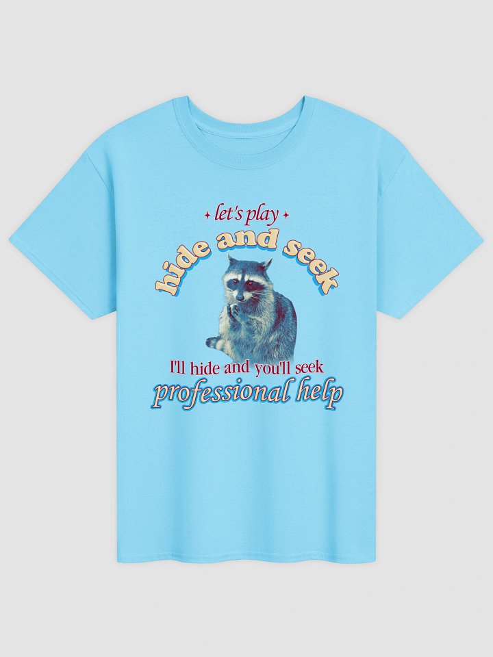 Let's Play Hide and Seek Raccoon T-shirt product image (1)