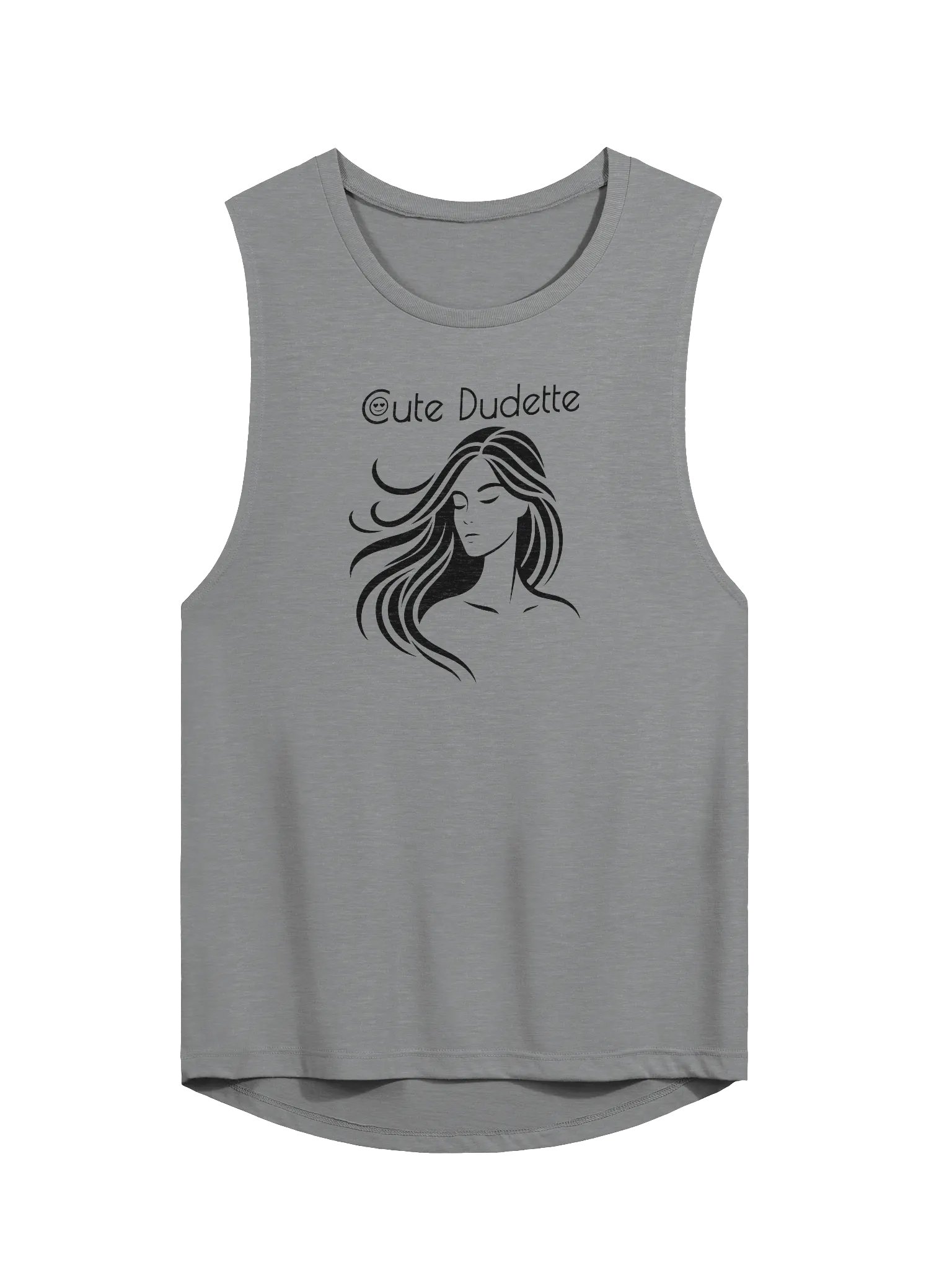 Cute Dudette Athletic Heather Muscle Tank product image (1)