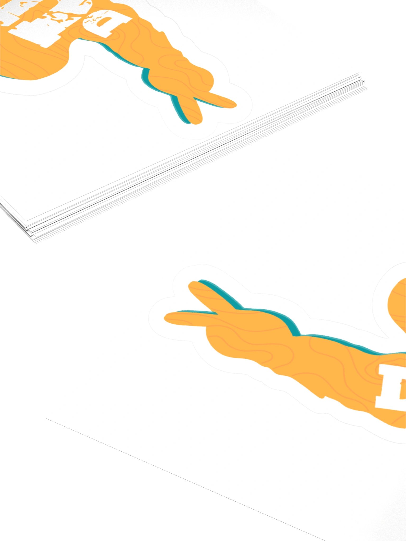 DU Topographic Sticker product image (4)