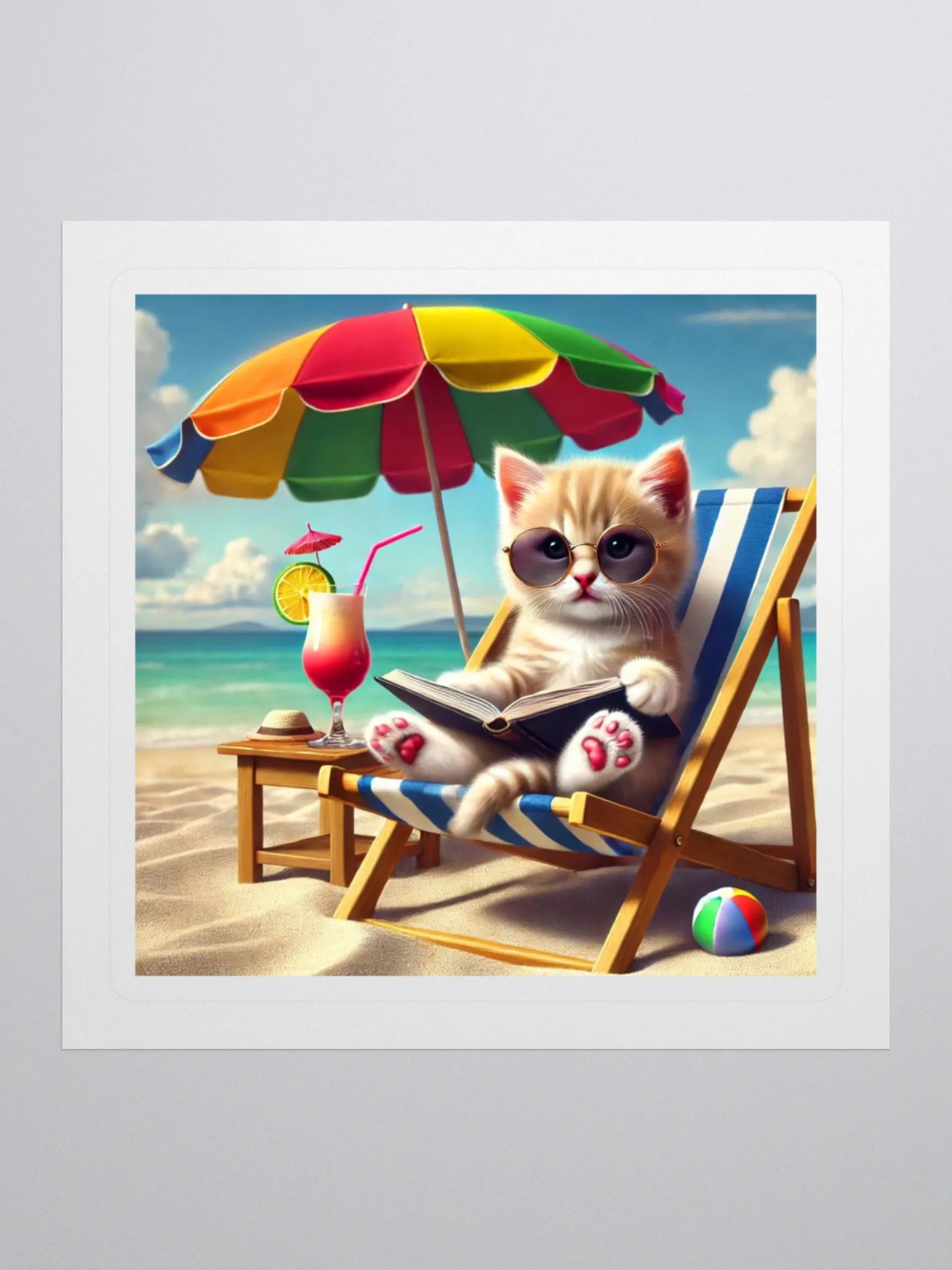 Beach Vibes: Relaxed Kitty product image (1)