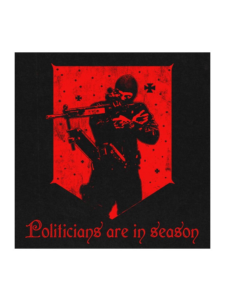 "HUNTING SEASON" STICKER RED product image (1)