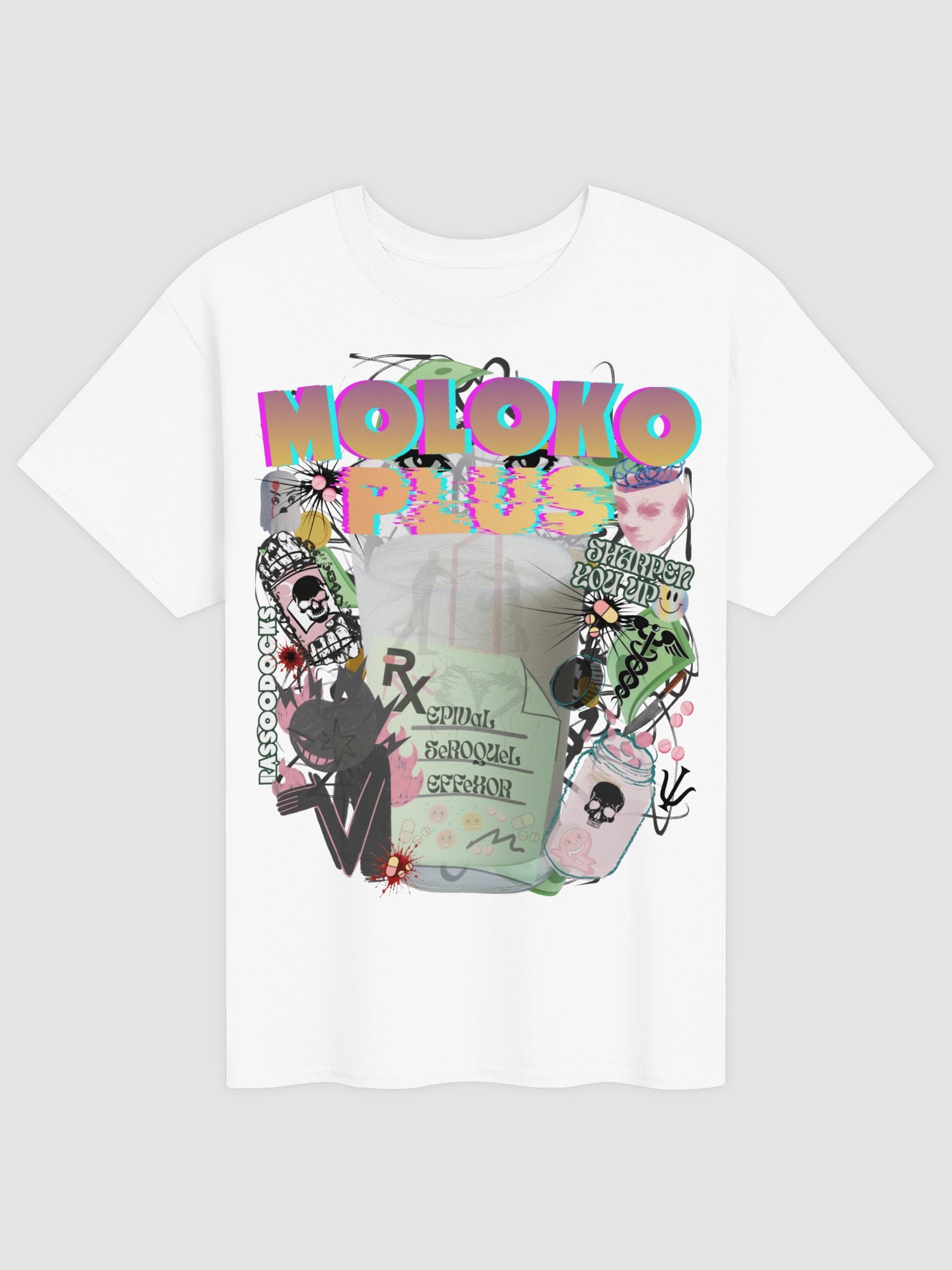 Cotton Moloko Plus RX Graphic Tee | Clockwork Orange Streetwear Shirt product image (4)
