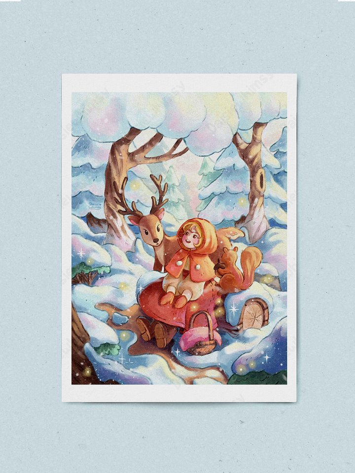 The Snowy Forest - Print ( two sizes ) product image (1)