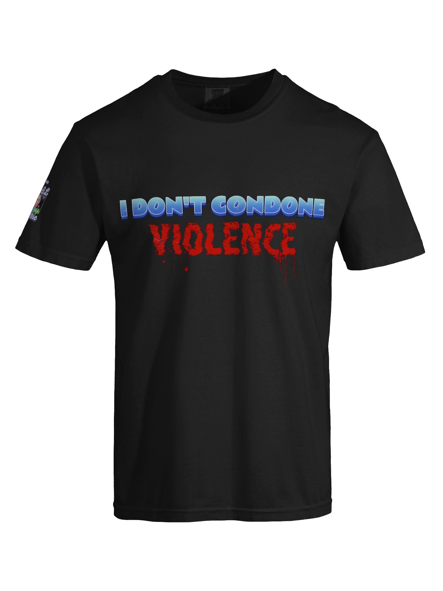 I Don’t Condone Violence Lightning Tee (Male) product image (53)