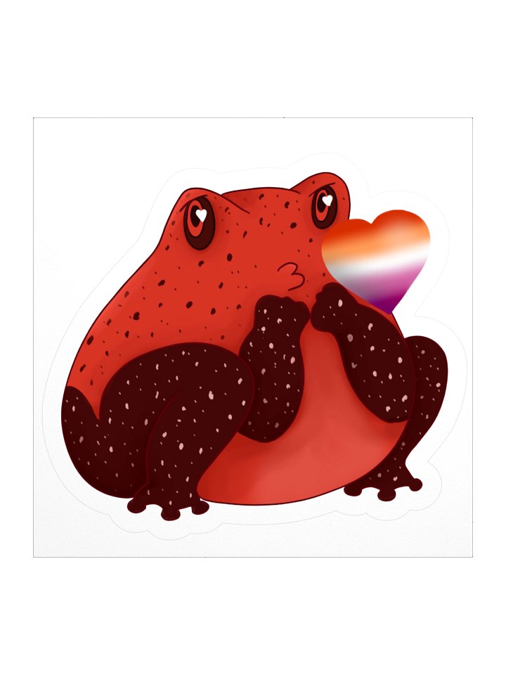 Lesbian Pride Frog Kiss product image (2)