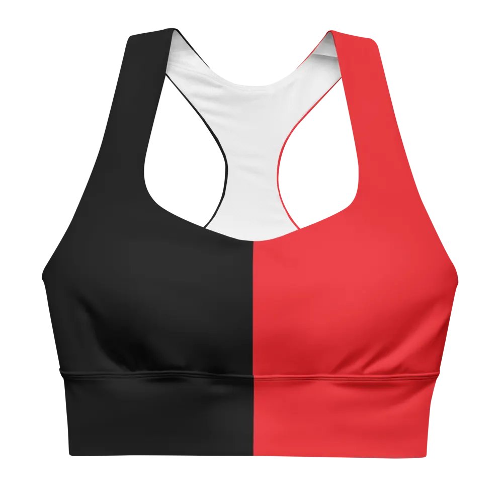 Black & Red - Longline Sports Bra product image (3)