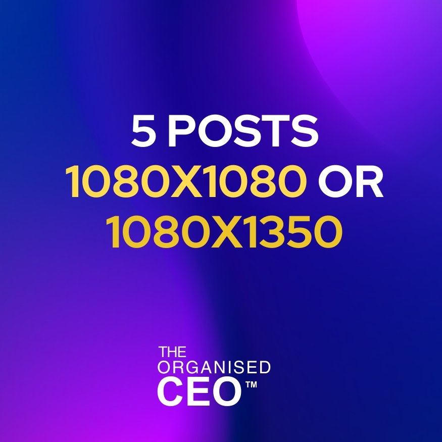 Bundle — 5 Posts 1080X1080 or 1080X1350 product image (1)