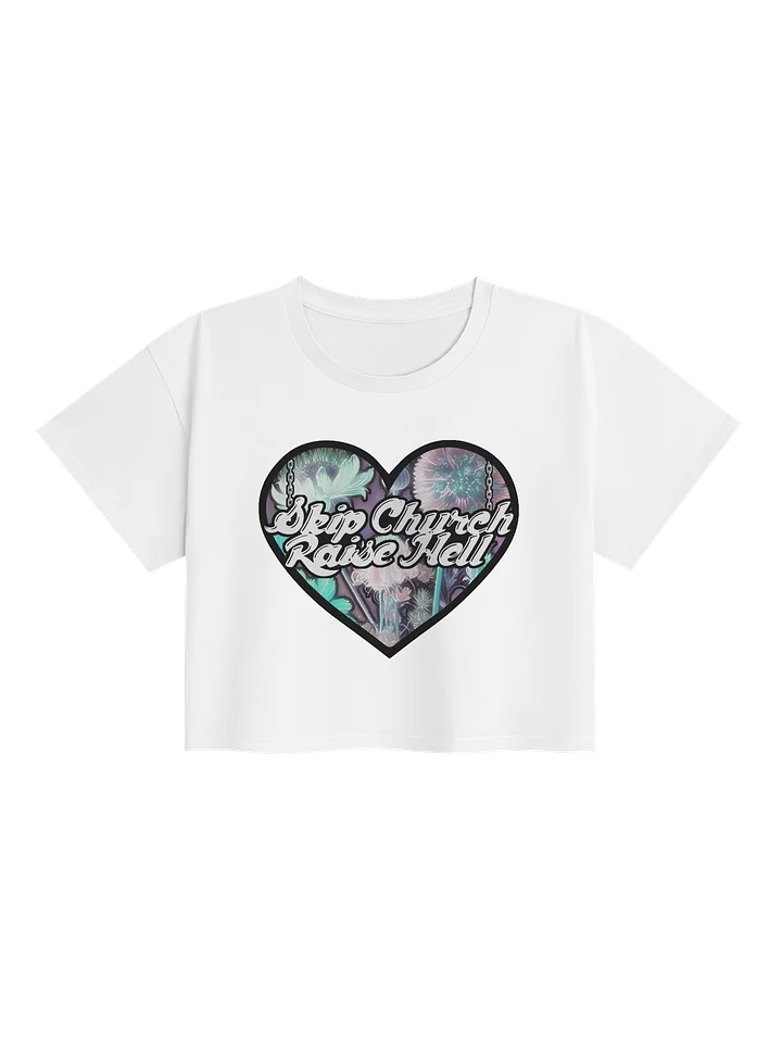 FLOWER HEART CROP TEE product image (1)