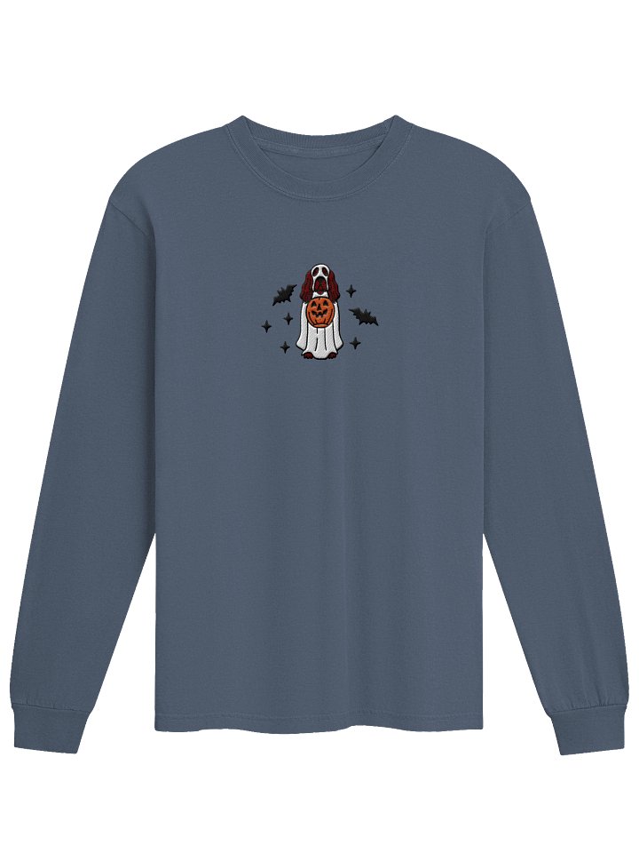Halloween Boykin Spaniel Embroidered Long-sleeved T-Shirt product image (1)