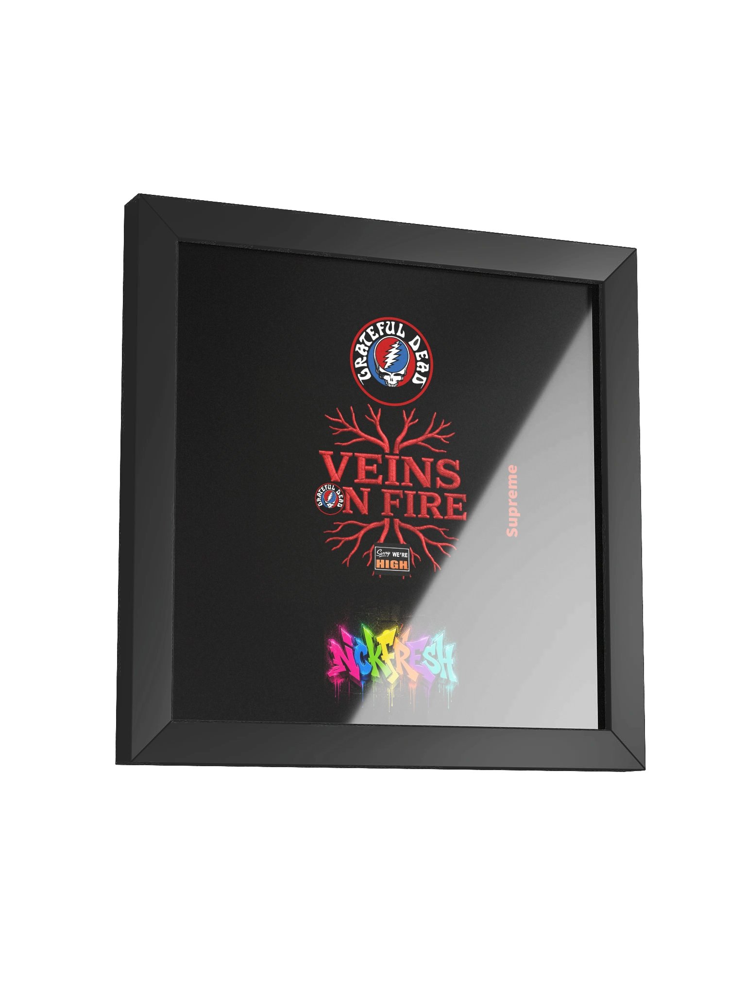 FRAMED ART DROP VEINS ON FIRE product image (11)