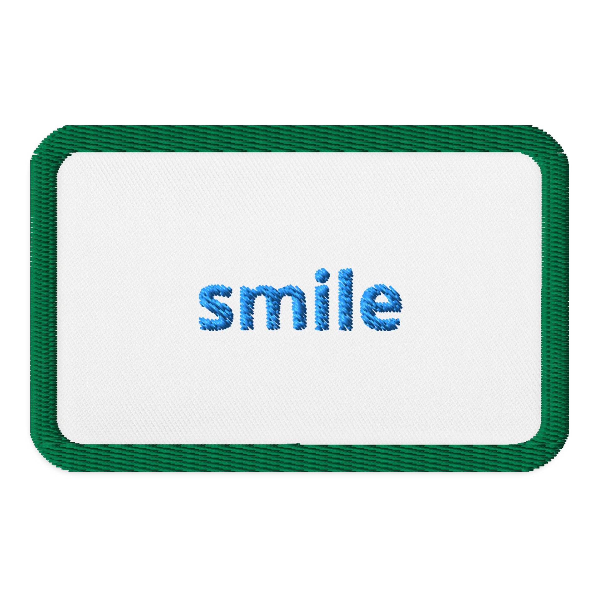 Charming Blue Smile Embroidered Patch product image (1)