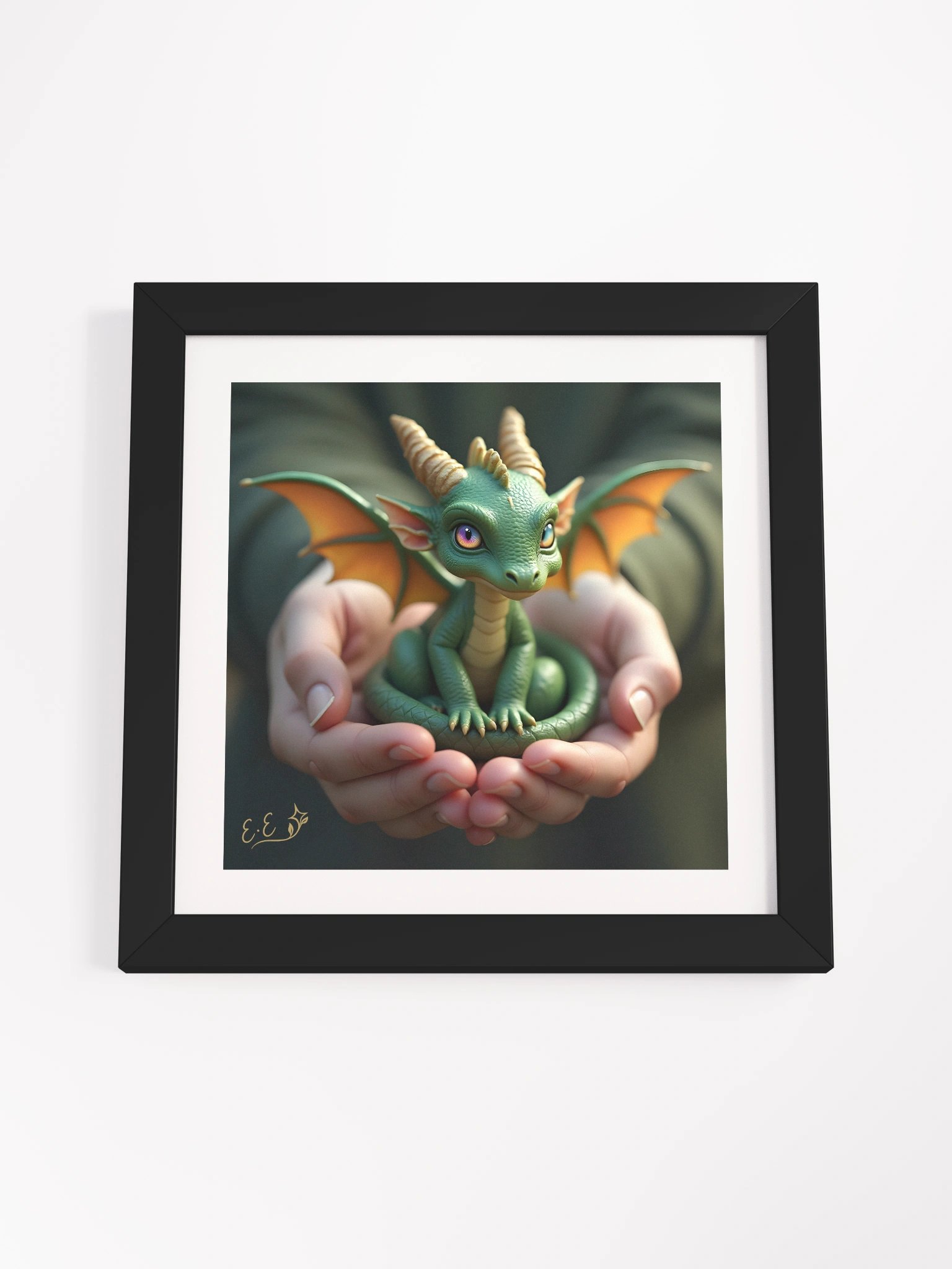 Tiny Green Dragon Print product image (4)