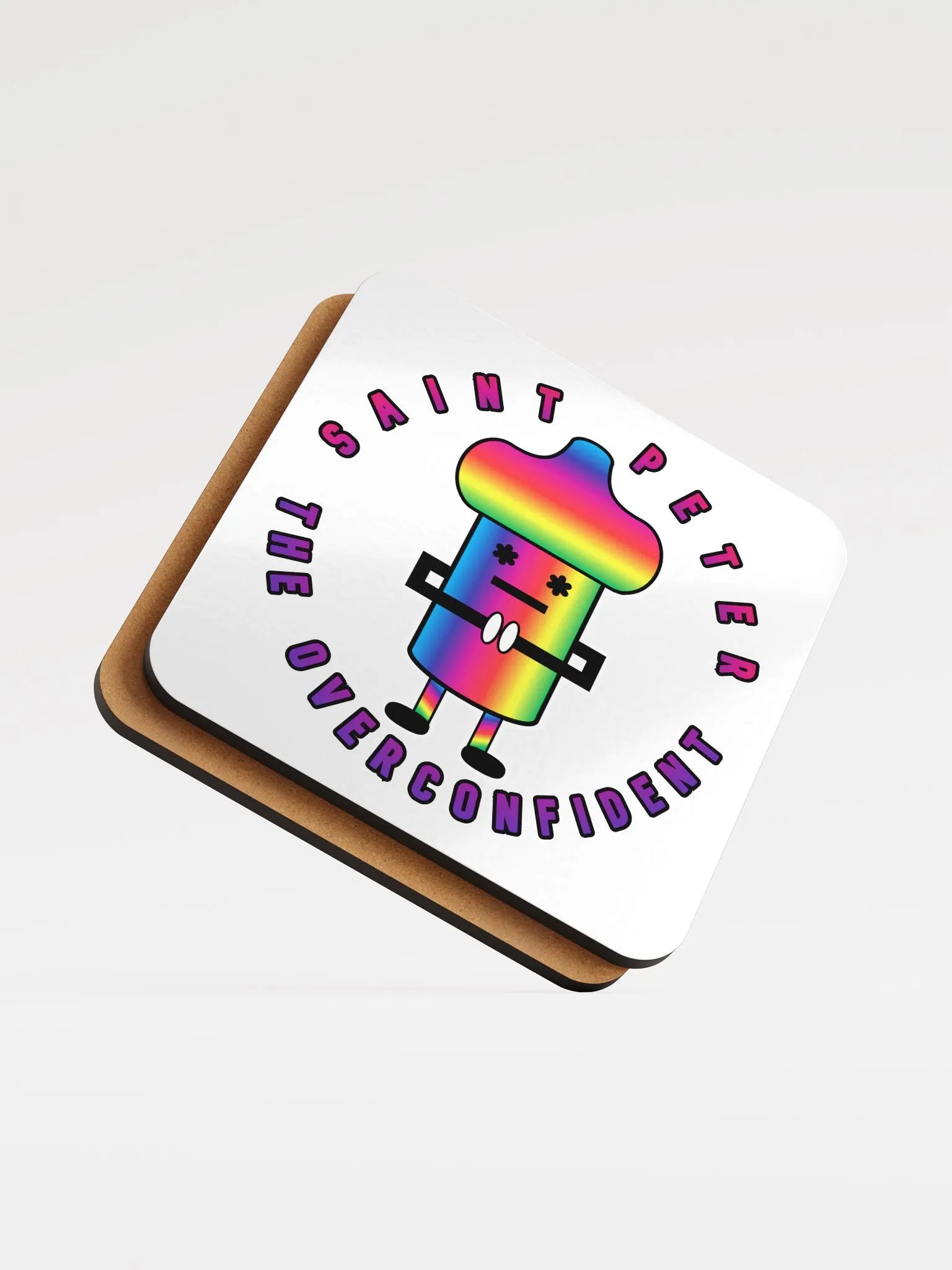 Saint Peter Glossed Cork Coaster product image (5)