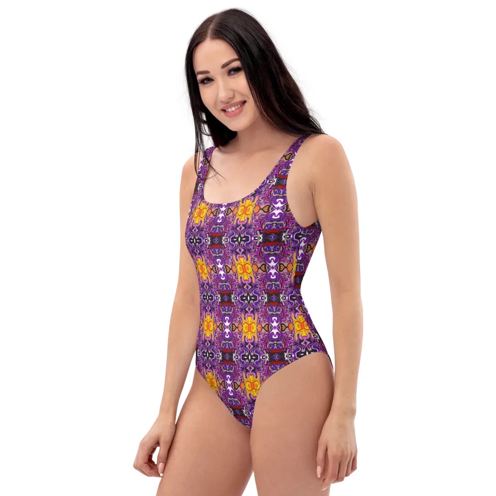 African Inspired Design Purple Swimsuit product image (9)