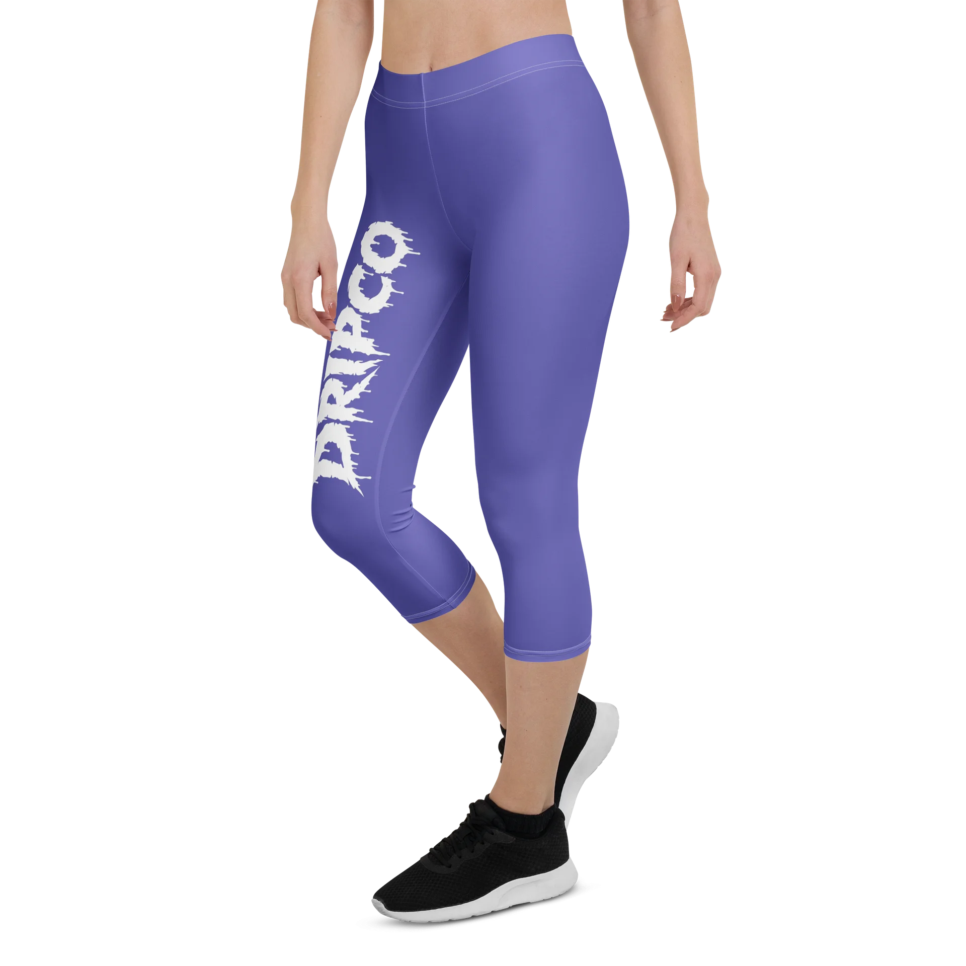 Purple Stencil DRIPCO Capri Leggings product image (6)