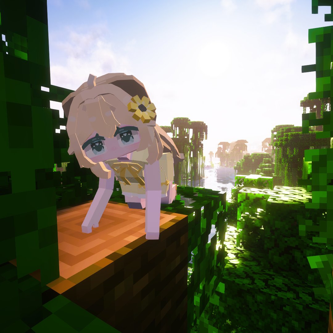 Yes Steve Model | Sunflower chibi (free) product image (10)