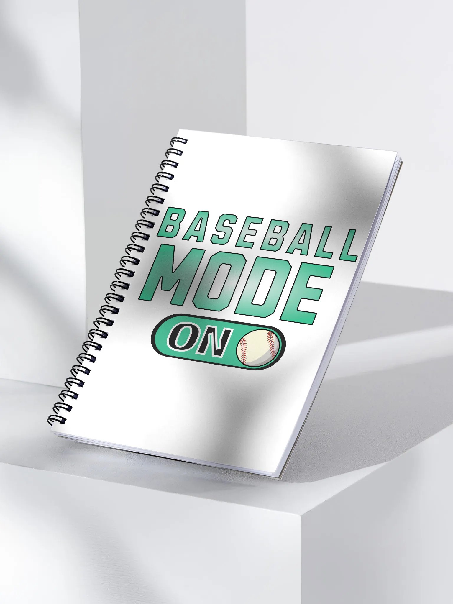Baseball Mode On Spiral Notebook product image (2)