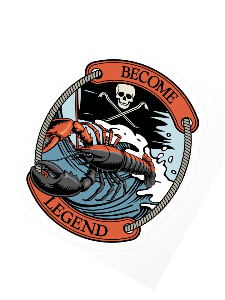 "Become Legend" Sticker product image (2)