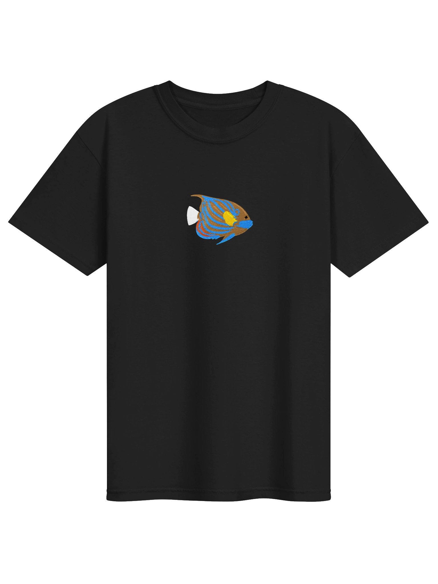 Blue Ring Angelfish Premium T-Shirt (Embroidered) for Reef and Marine Aquarium Lovers product image (9)