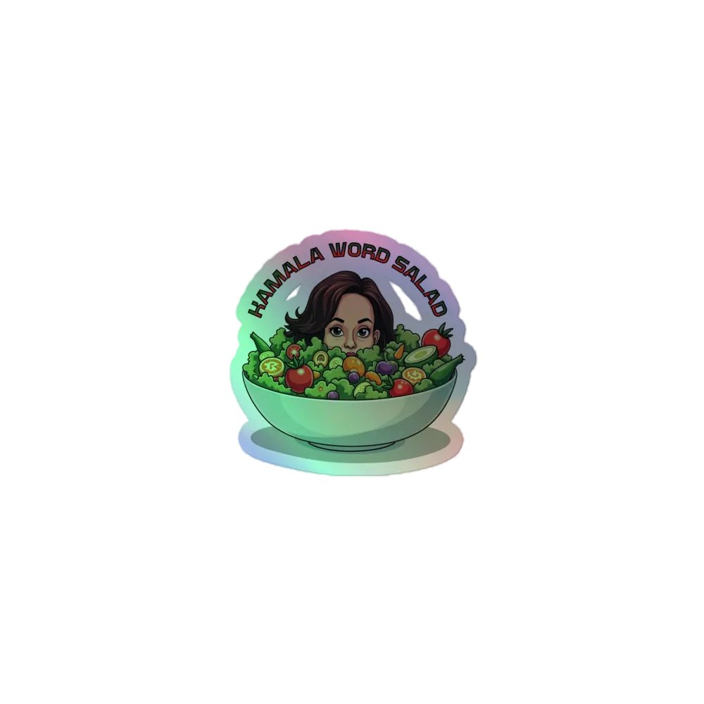 Kamala Word Salad Holographic Sticker Sheet product image (1)