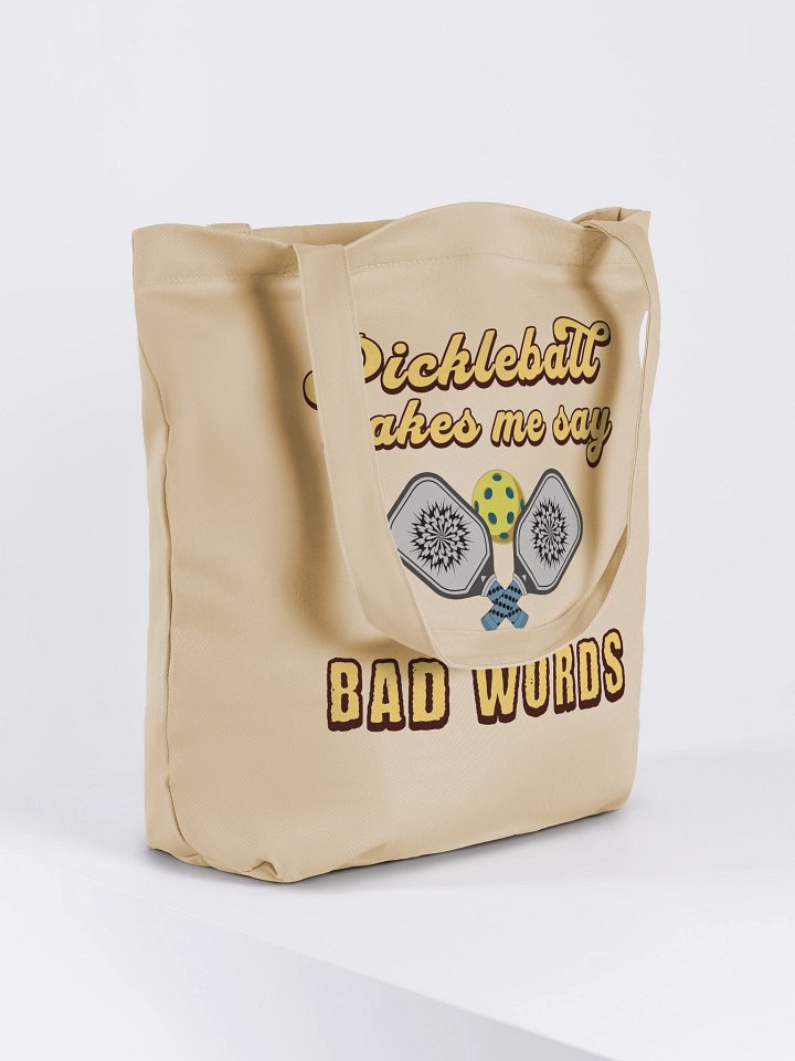 Pickleball Makes Me Say Bad Words Passion Eco Tote product image (4)