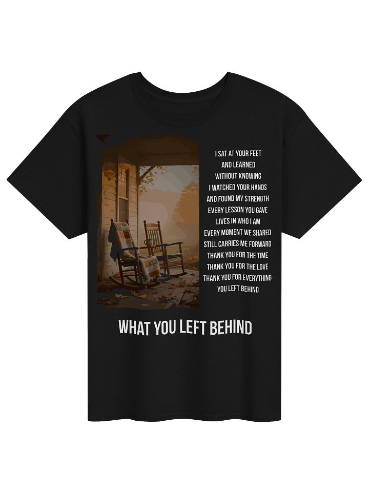 What You Left Behind Memorial Poem Gift product image (1)