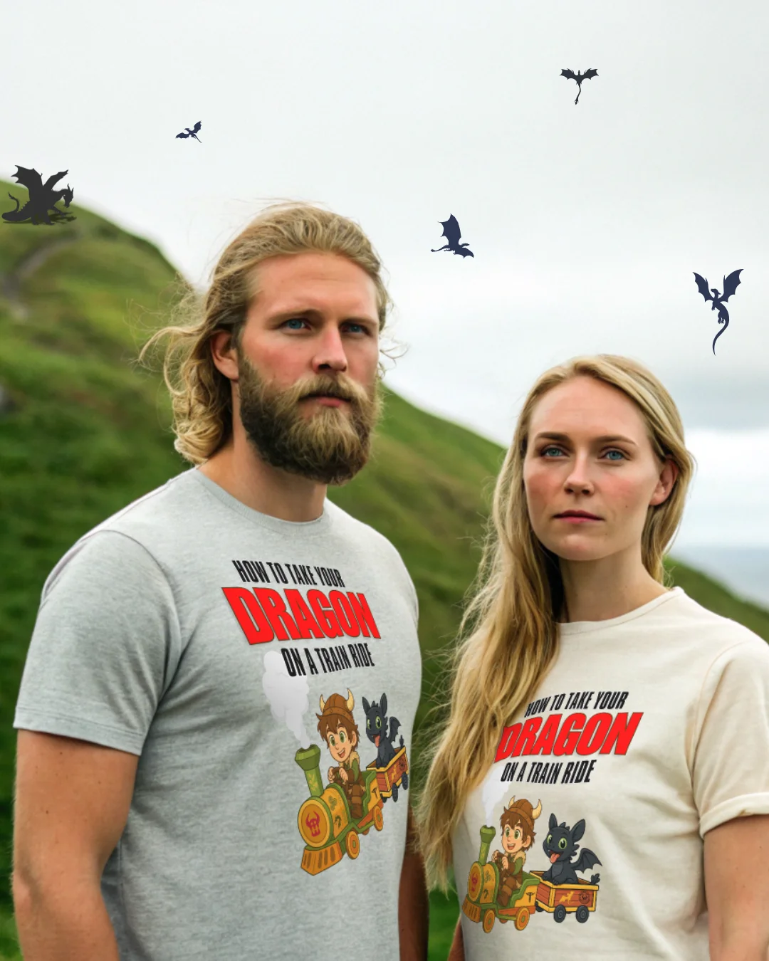 HOW TO TAKE YOUR DRAGON ON A TRAIN RIDE - TEE product image (41)