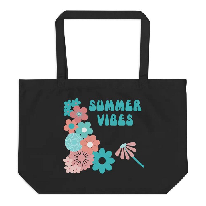 Summer Vibes Eco-Friendly Large Tote Bag product image (1)