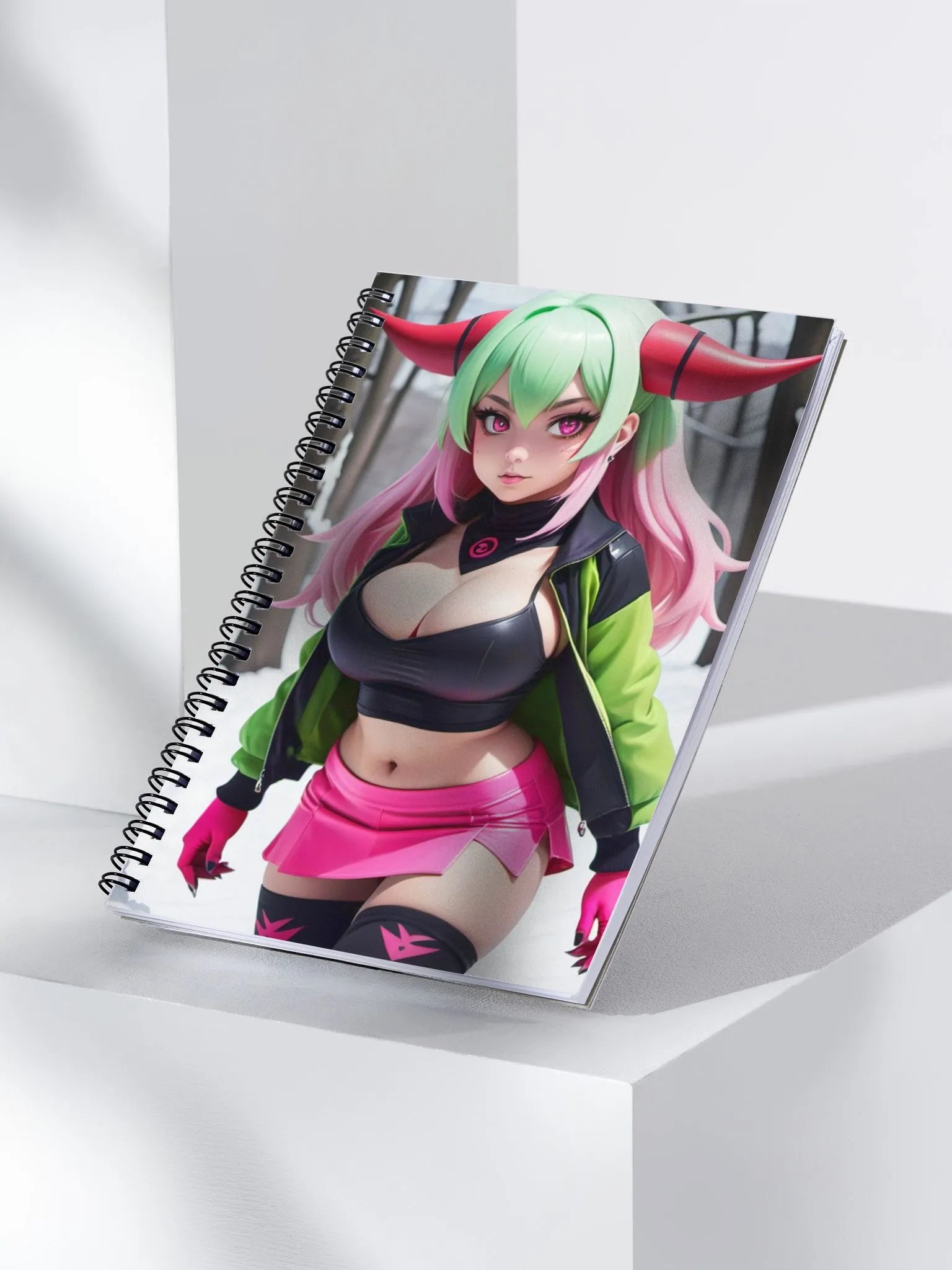 Snowy Anime Dreams Spiral Notebook product image (3)