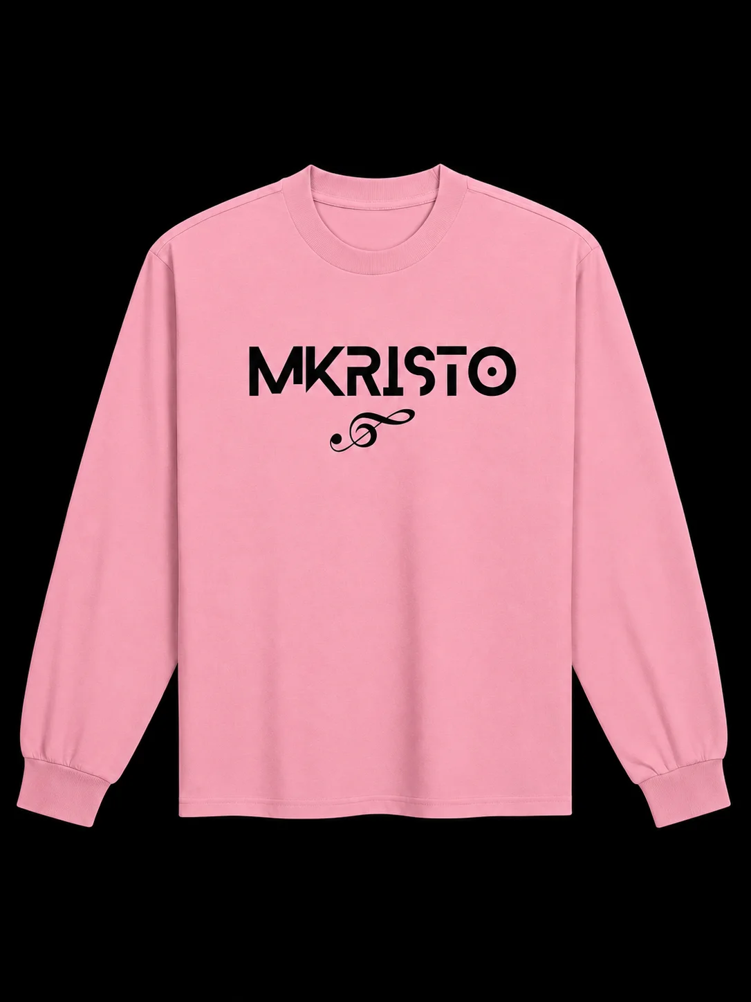 Pink Mkristo Minimalist Music Logo Long Sleeve product image (2)