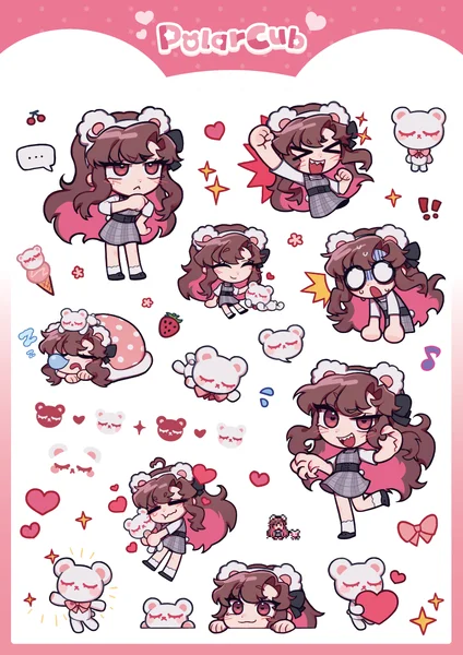 Polarcub Sticker Sheet B product image (2)