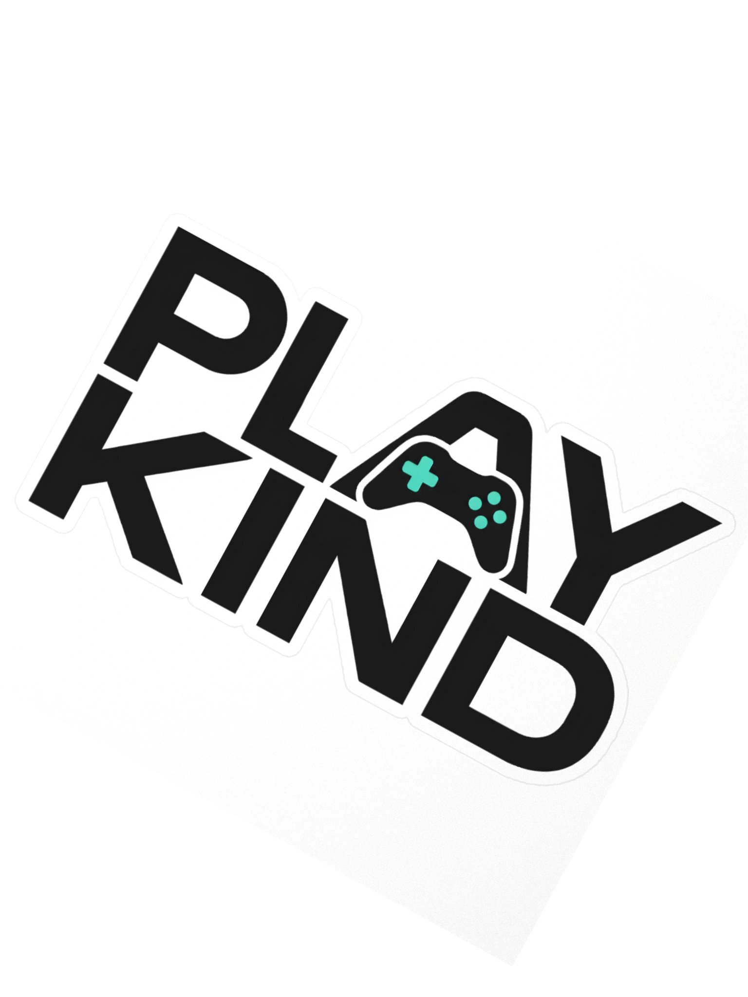 Play Kind Kiss-Cut Sticker – 4" × 4" product image (2)