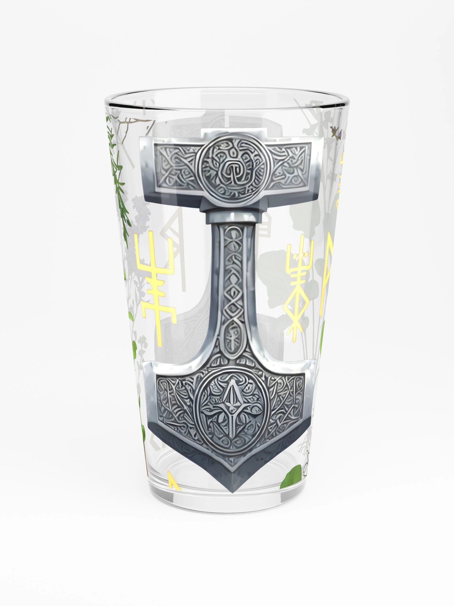 Nordic Nature-Inspired Hammered Glass Pint product image (3)