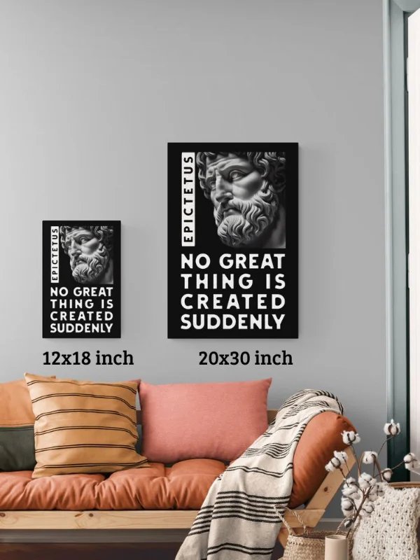 Epictetus Motivation Quote Matte Paper Poster product image (2)
