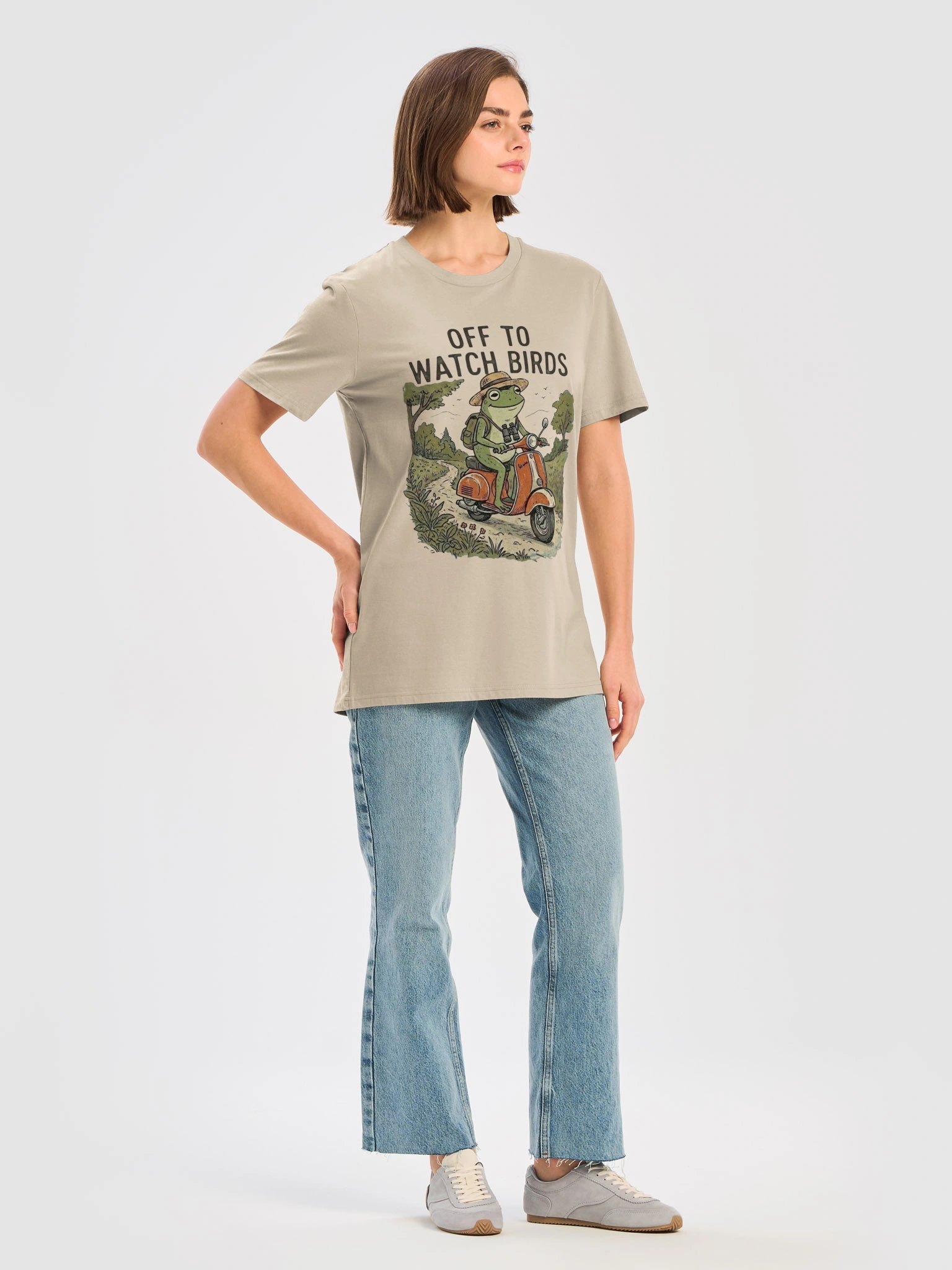 Chill Frog Scooter Ride – Outdoor Unisex Life Shirt product image (4)