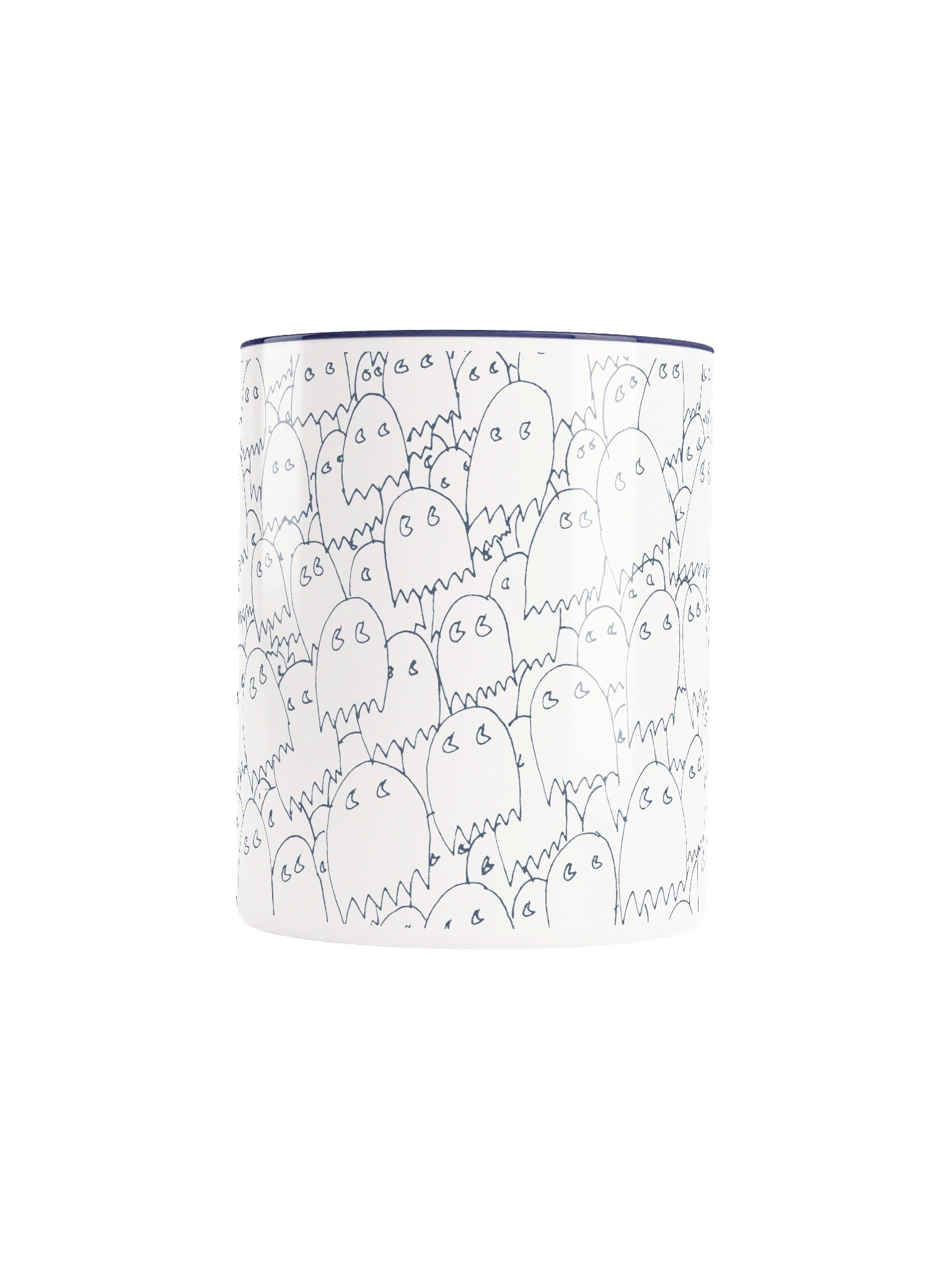 Crowded Afterlife Mug White Blue product image (5)