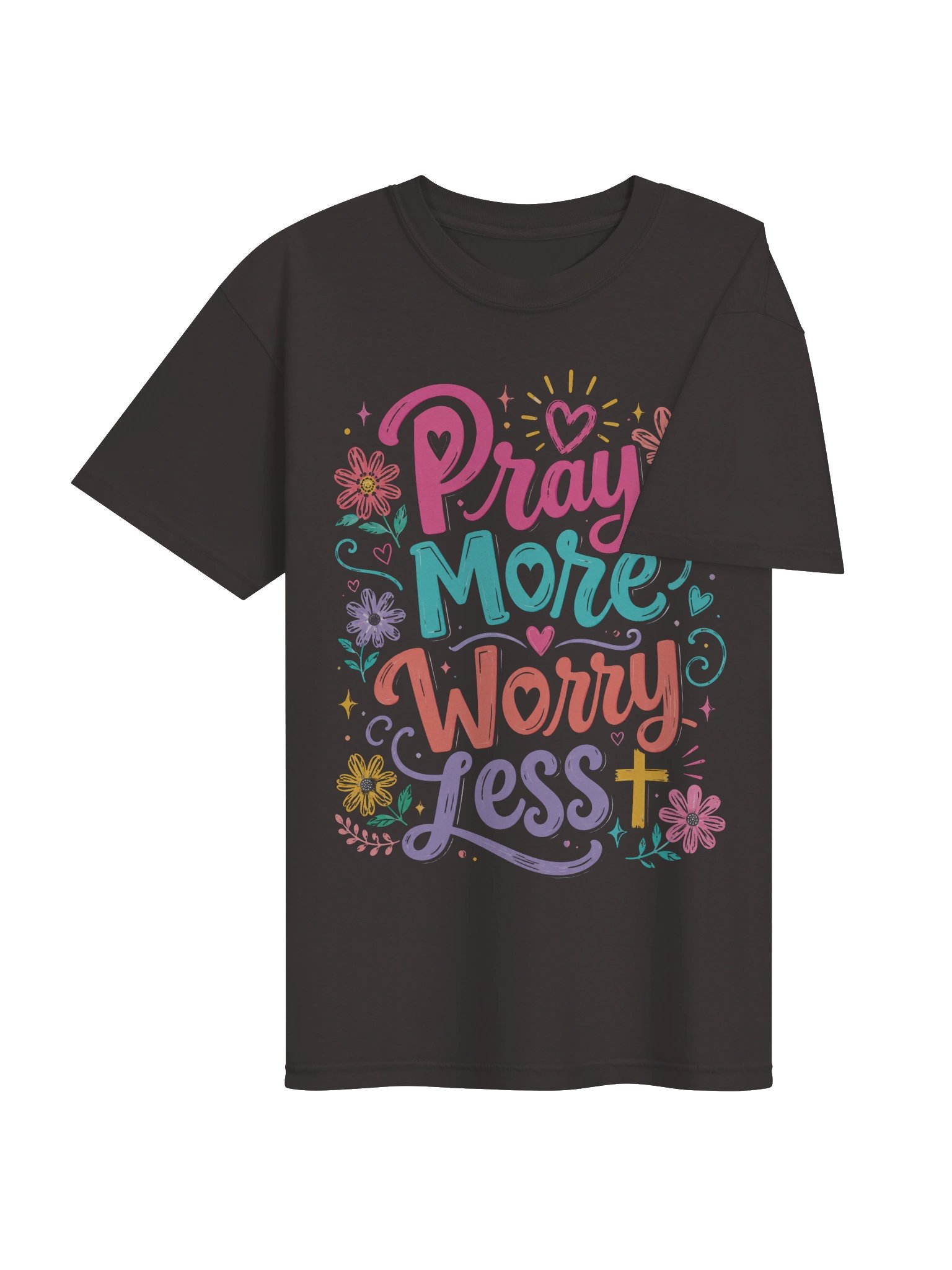 Pray More Worry Less Comfort Colors T-Shirt product image (12)