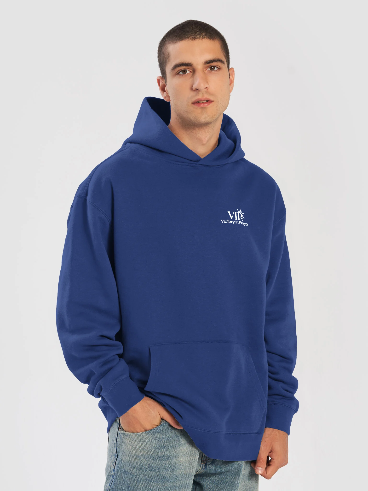 Embroidered Unisex VIP Hoodie with Psalms 23 on sleeve product image (7)