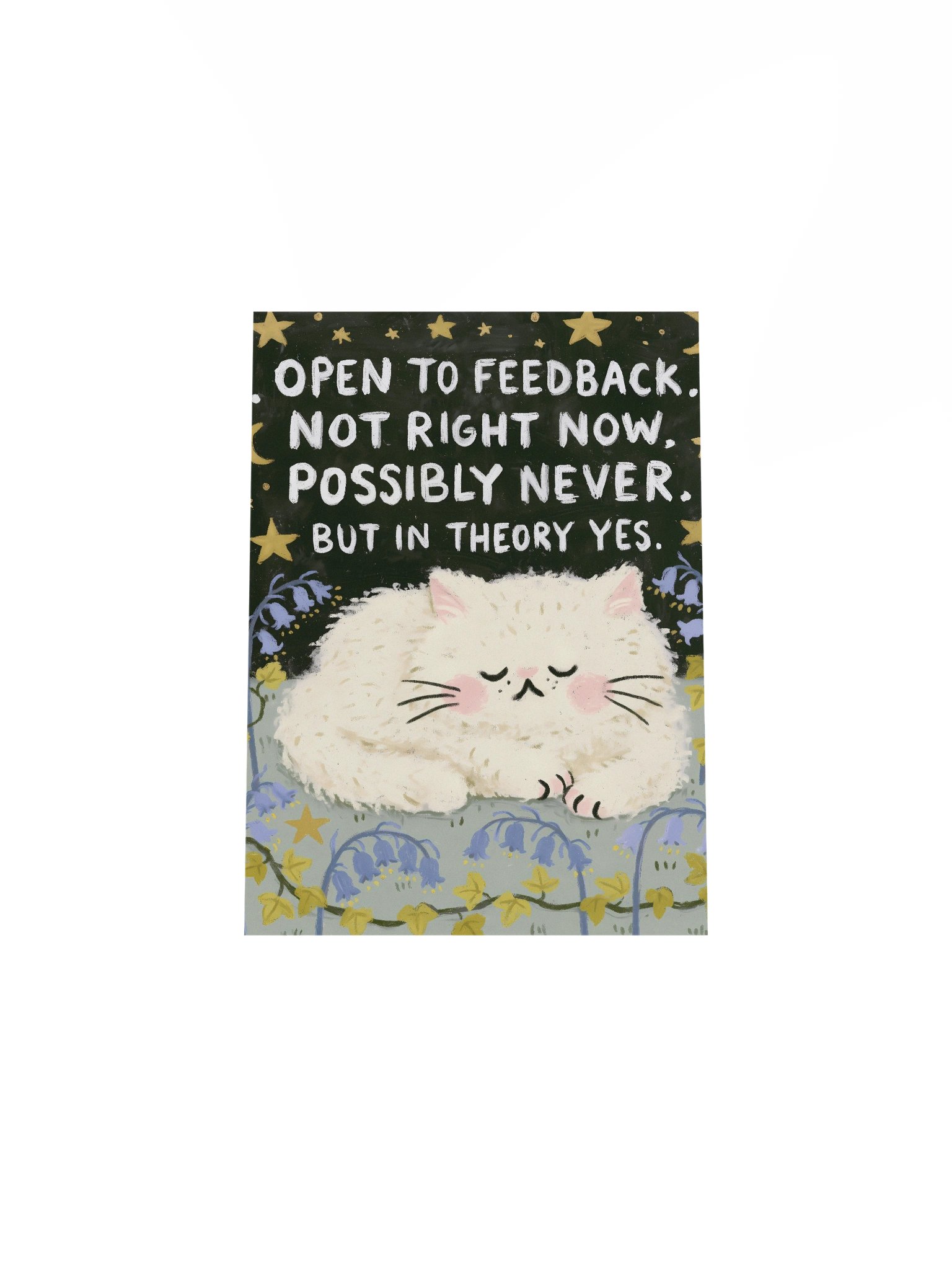 Not Right Now Cat Poster product image (29)