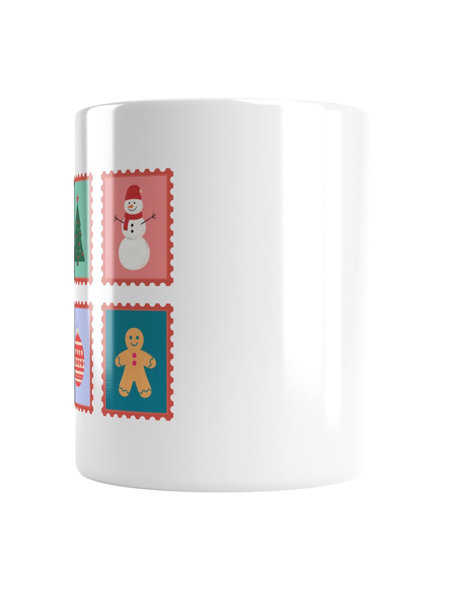 Christmas Stamps White Glossy Mug product image (6)