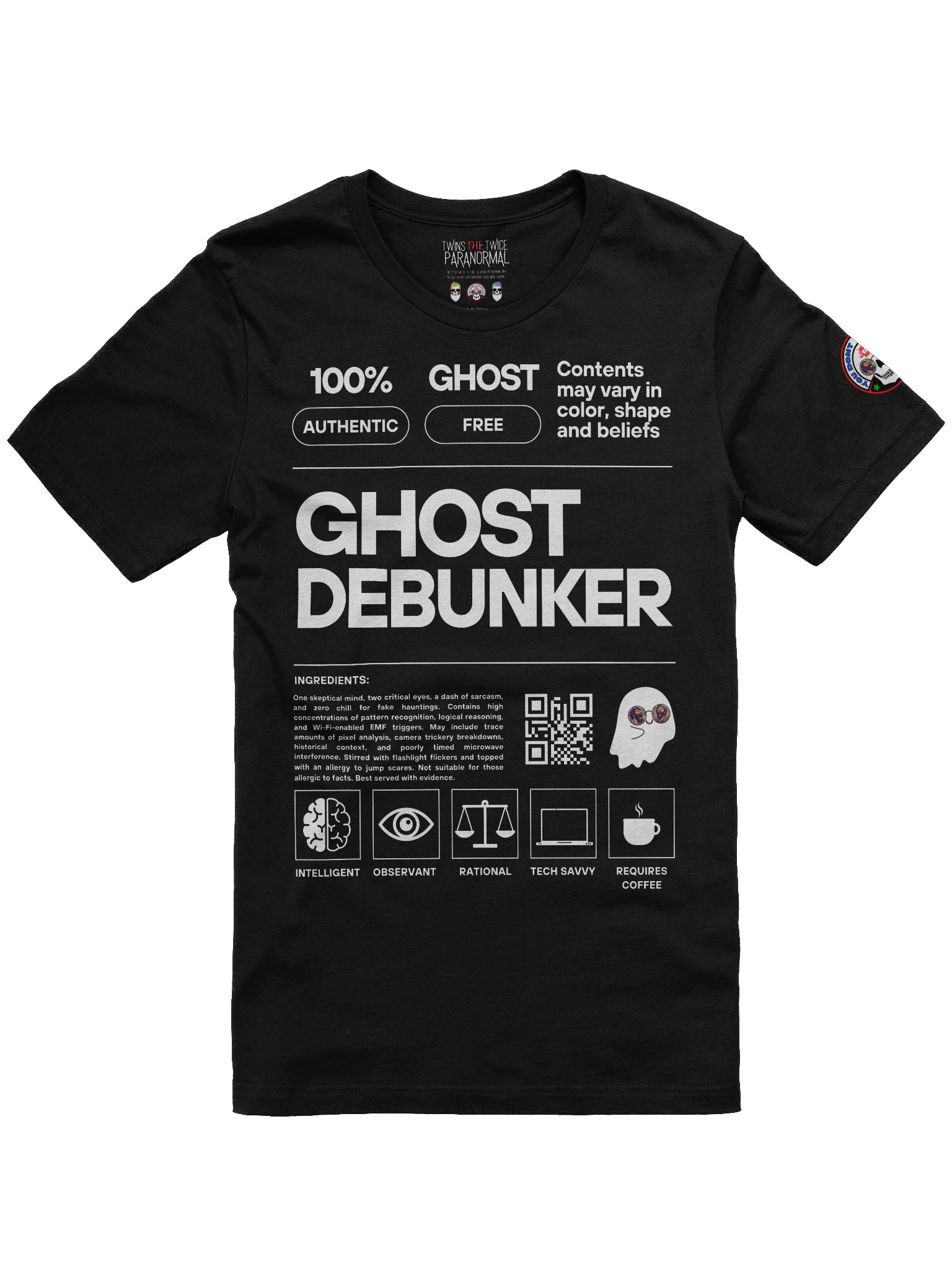 Certified Ghost Debunker (Dark Colors) Premium Tee product image (2)