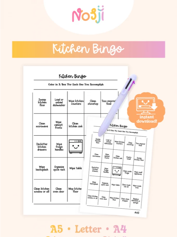 Kitchen Bingo Journal Page Insert product image (1)